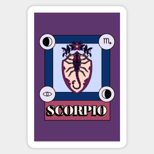 Scorpio Horoscope Zodiac Sign Sticker